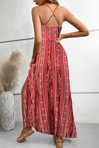 Floral Print V Neck Hot Sale Woman Maxi Dress
