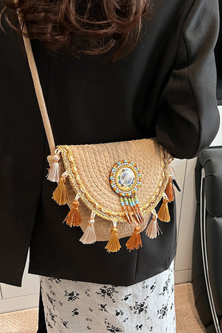 Bohemian Tassel Ethnic Style Woven Bag