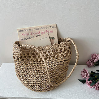 Fashion Women Hollow Design Weave Bag