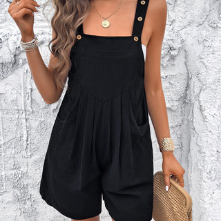 Solid Color Loose Style Rompers