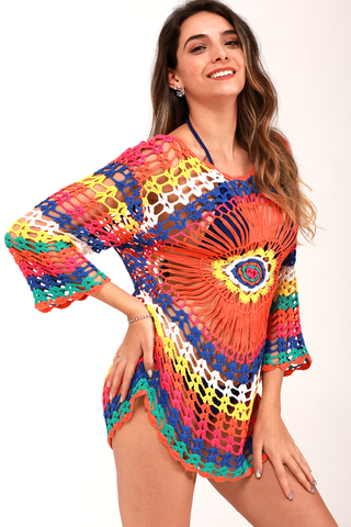 Colorful Sun Protection Cover Up
