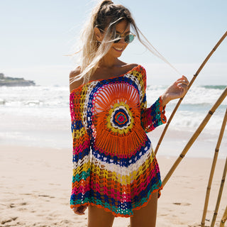 Colorful Sun Protection Swimsuit Cover Up